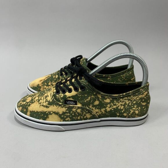 Vans‎ Women's Size 6 Custom Bleached Low Top Canvas Sneakers - Picture 4 of 10